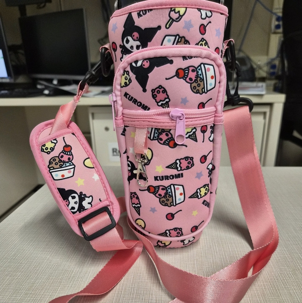 Kuromi Pink Character Bottle Bag Crossbody